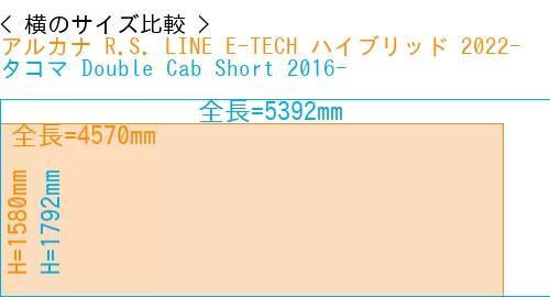 #アルカナ R.S. LINE E-TECH ハイブリッド 2022- + タコマ Double Cab Short 2016-